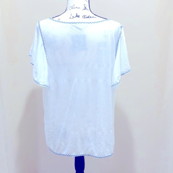 Max Studio Textured Flutter-sleeve Top - Picture 5 of 6